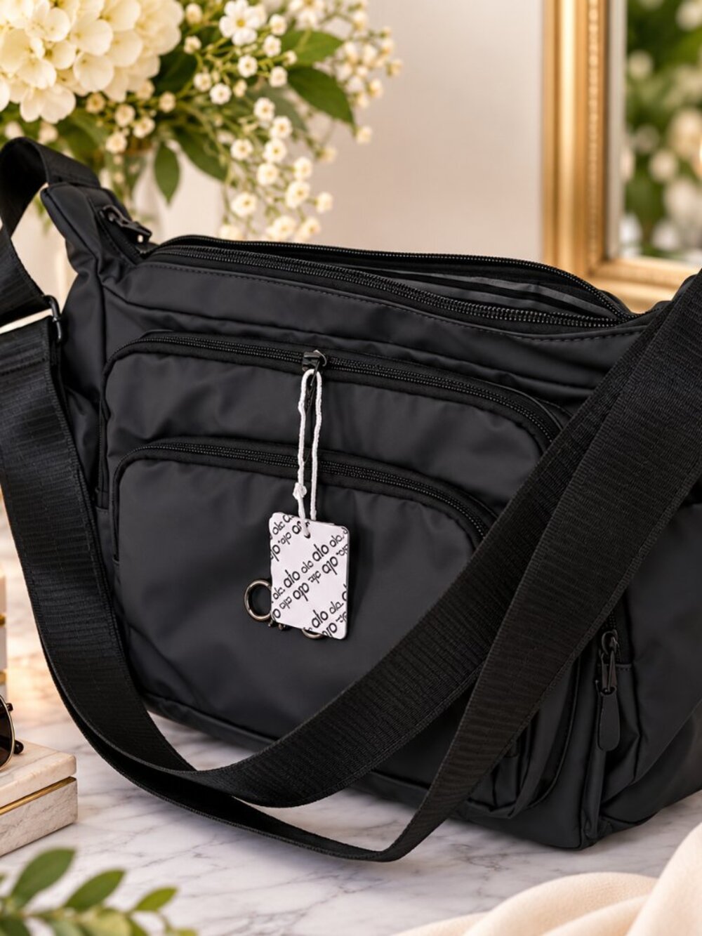ALO Yoga Black Crossbody Sling Bag